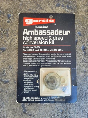 De colección Garcia Genuino Embajador Alta Velocidad y Arrastre Kit de Conversión No. 58206 Foto 1 de 4