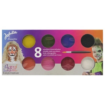 JOFRIKA COSMETICS AQUA MAKE UP KINDER BUNT # Halloween Karneval Clown Kostüm Party Schminke Farbe