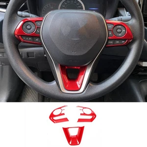 Car Steering Wheel Trim Red 3pcs For Toyota Corolla 2019-2026 - Bild 1 von 9