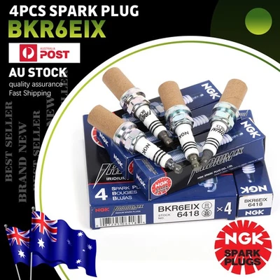 For Jeep Grand Cherokee WK2,WK SUV 5.7 V8 4x4 NGK 6418 BKR6EIX Spark Plugs*4 - image 1 of 4