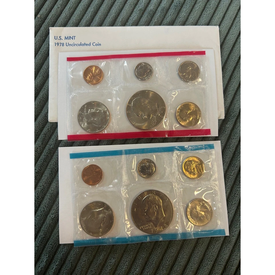 1978 U.S. Mint Uncirculated Coin Set P&D Denver Philadelphia Collectible Coins - Image 1 of 4