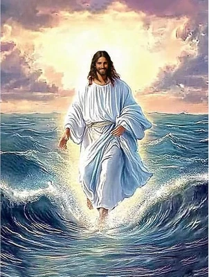 DIYDECORFUN Jesus Paint by Numbers Kit for Adults Beginner Christian Religious Artwork