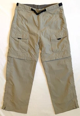 Pantalones Cortos Carga Eastern Mountain Sports Bronceados Convertibles Senderismo Aire Libre 34x29 Foto 1 de 4