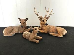 Schöne Vintage Homco Hirschfamilie inklusive Bock, Reh und Rehkitz - Bild 1 von 12