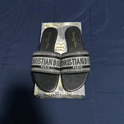 Christian Dior Dway Toboganes Negros Mujer Talla 7 Foto 1 de 2