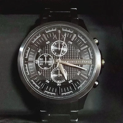 Relógio social masculino Armani Exchange 47 mm cronógrafo AX2454 mostrador preto Gunmetal - Imagem 1 de 4