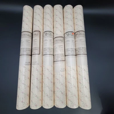 Vtg C&A Wallcoverings Lot of 6 Wall Paper JS-1235 Run 2 Floral Pattern - Image 1 of 4