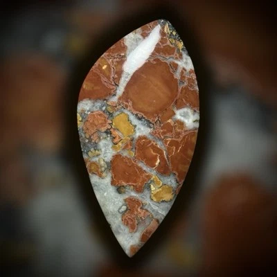 CABUJÓN DE JASPE MALIGANO - Colgante Joyería Gema Piedra Mineral Lapidaria Cabina Gema Foto 1 de 4