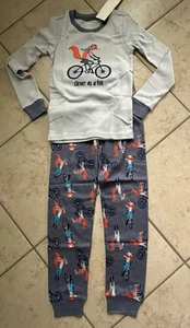 Gymboree Boy SZ 8 Long Sleeve Top Long Leg Bottoms Clever As A Fox Pajamas NWT - Picture 1 of 3