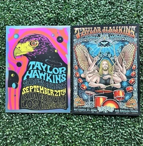Taylor Hawkins Tribute 2 Concert Posters Combo Forum 9/27/22 Emek Sign#384/1350 - Picture 1 of 15