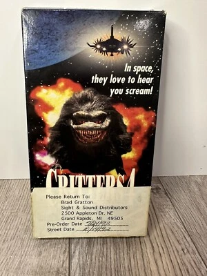 Critters 4: They're Invading Your Space 1994 VHS Horror RARE - Image 1 of 3