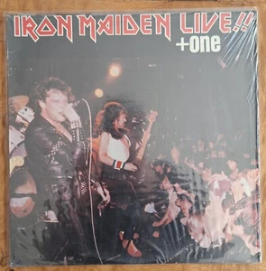Iron Maiden–Live!! + One Vinyl EP 1984 EMI Greece Extreme Rare Misprint - Imagen 1 de 7
