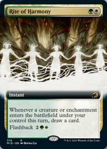 Extended Art RITE OF HARMONY mtg NM Innistrad: Midnight Hunt Rare - Picture 1 of 1