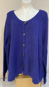 SELECTION DAMEN BLAU, STRICK PULLOVER MIT KNOPFLEISTE Übergröße 1X - Bild 1 von 14