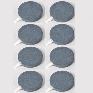 8pcs Air Bubble Disk Stone Aerator Aquarium Fish Pond Pump Hydroponics 3" Dia - Picture 1 of 3
