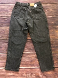 VTG Levis Strauss 545 Black 70s Denim Jeans Pants Size 33 x 32 Made in USA #495 - Picture 1 of 8