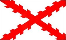 3x5 Cross of Burgundy Flag Spanish Ensign Banner Spain Naval Pennant New Outdoor