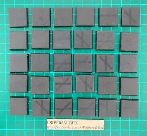Bases genuinas Citadel Games Workshop Square 20 mm 1999 x 30 RARAS FUERA DE USO R1 F - Imagen 1 de 2