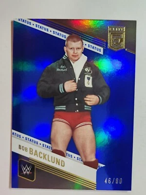 2023 Donruss Elite WWE - STATUS #134 BOB BACKLUND BLUE /80 - Image 1 of 2