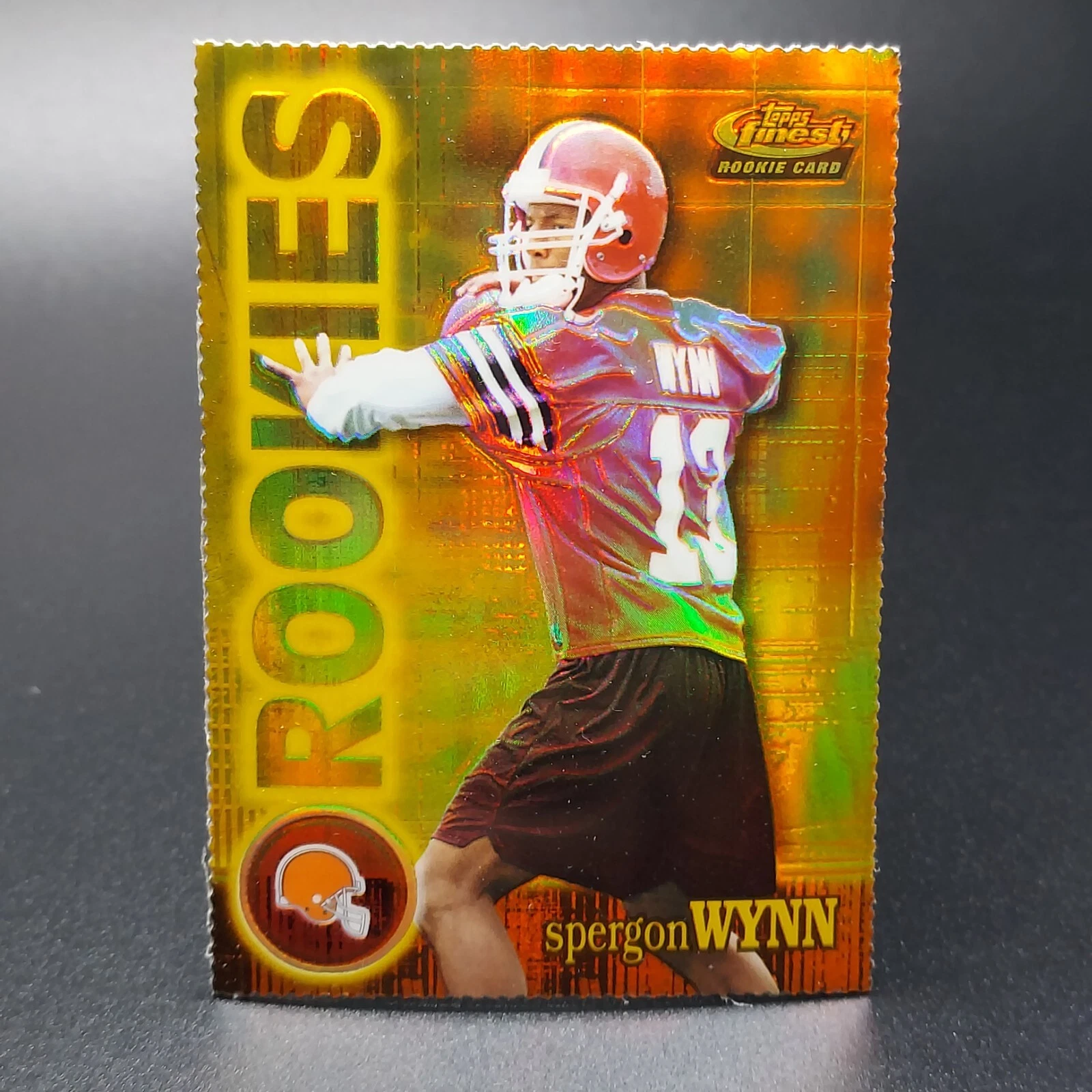 2000 Topps Finest Gold Die-Cut Refractor Spergon Wynn #156 Rookie RC /200