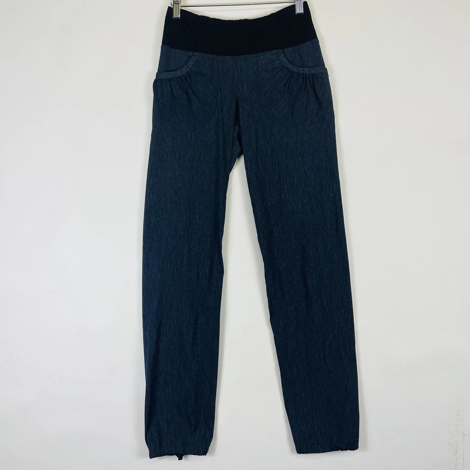 Prana Maternidad Cambray Denim Look Elástico Top Panel Pantalones Leggings Mujer XS Foto 1 de 4