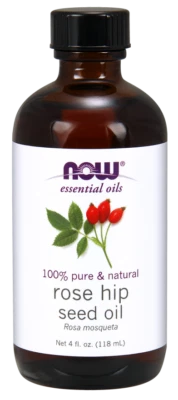 NOW Foods 100% Pure Essential Oils Rose Hip Seed Oil 4oz. FRESH NEW