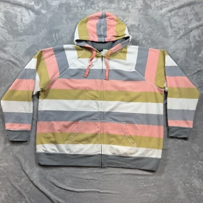 Suéter con capucha y cremallera tórrida para mujer talla 3 mezcla de algodón multicolor Foto 1 de 4