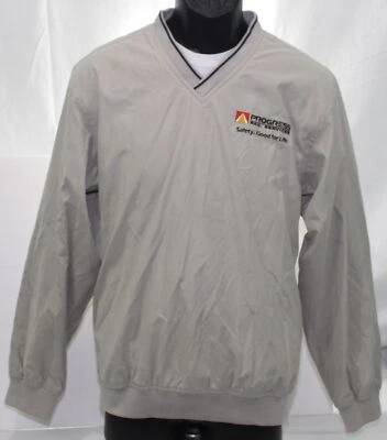 Progress Rail Services Safety Good For Life Caterpillar Jacket VNeck Khaki Small - Image 1 of 4