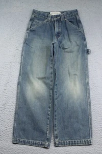 Arizona Jeans Boys 10 Slim Blue Carpenter Loose Adjustable Waist Medium Wash - Picture 1 of 10