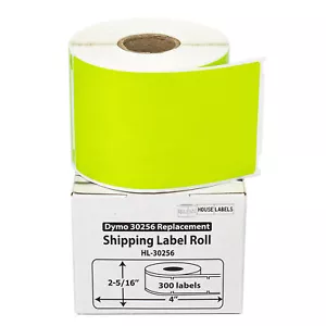 DYMO LW 30256-R REMOVABLE GREEN - TWENTY-FIVE (25) Rolls - Large Shipping Labels - Picture 1 of 9