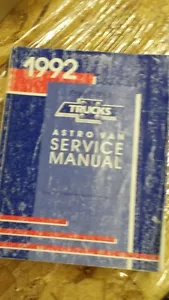 1992 CHEVY CHEVROLET ASTRO VAN SERVICE SHOP MANUAL - Picture 1 of 1