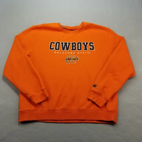 Oklahoma State Cowboys Sweatshirt Men Size XXL Orange Crewneck Sweater Colosseum Cover