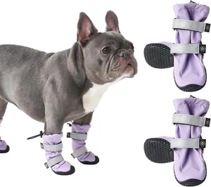 Water-Resistant Dog Boots for Medium Large Dogs, Anti-Slip Dog Shoe Booties Paw  - Picture 1 of 12