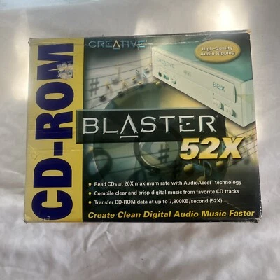 Creative CD Rom Blaster 52X MK4108 Vintage CD5220F/5233E IDE Drive New - Image 1 of 4