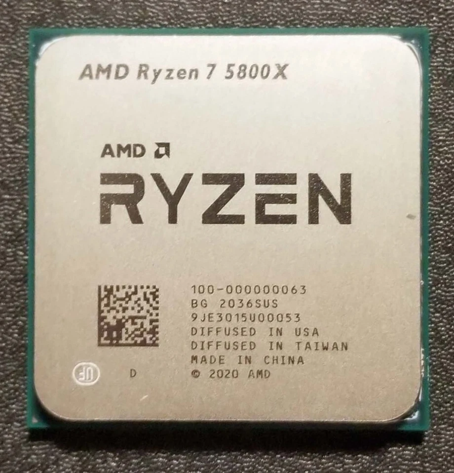 AMD Ryzen 7 5800X R7-5800X 3.8-4.7GHz 8Core 16Thr Socket AM4 105W CPU Processor - Image 1 of 1