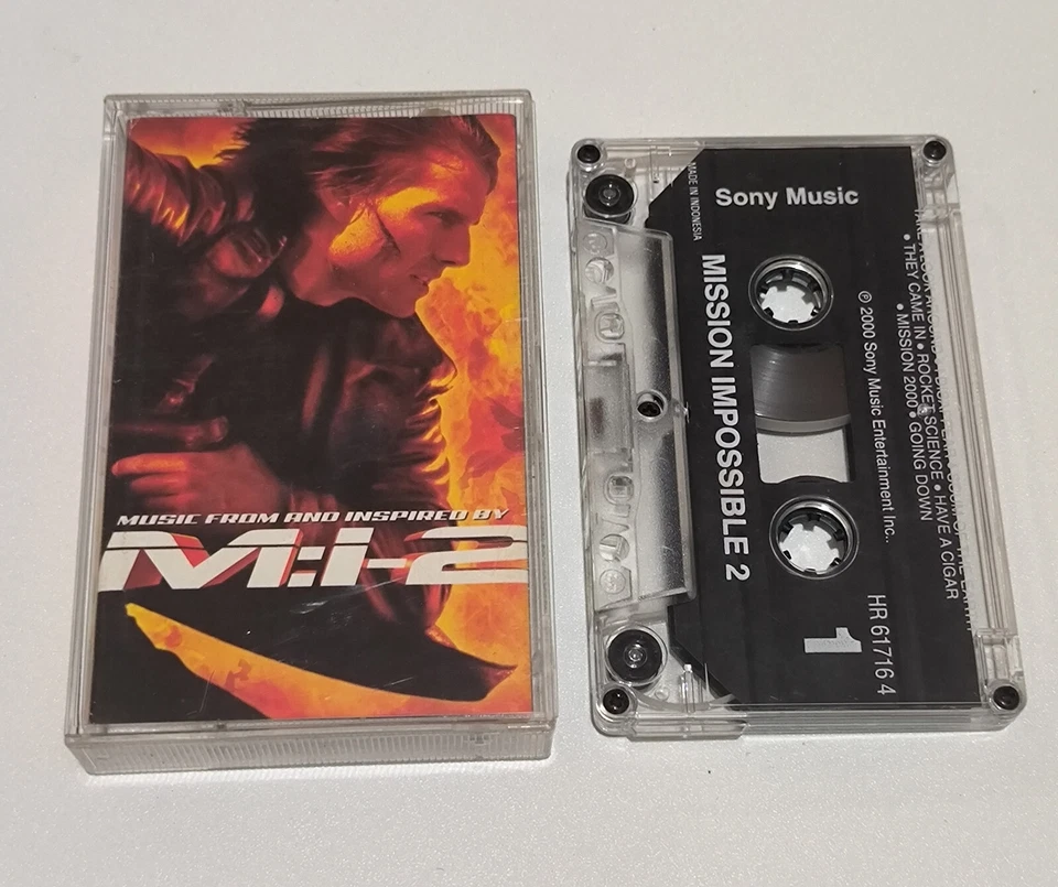 Mission Impossible II soundtrack 2000 limp bizkit tori amos -org indonesia tapes - Image 1 of 4