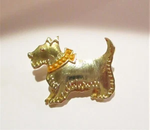 Vintage Gold Scotty Dog Pin Made in Taiwan - Bild 1 von 2