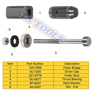 TS /For CAT Injector Sleeve R&I TOOL for C-10, C-12, C-15, 3406E 9U-6891 - Picture 1 of 3