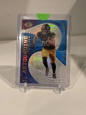 2020 Panini Illusions Astounding Light Blue Acetate /299 TJ Watt #A18 - Image 1 of 2