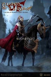 POPTOYS 1/6 ALS013 Eagle Knight Guard Black Armor War horse with Saddle Set - Picture 1 of 3