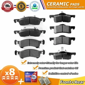 Pastillas de freno delanteras + traseras de cerámica para Ford Expedition Navigator 2003 2004 2005 2006 - Imagen 1 de 8