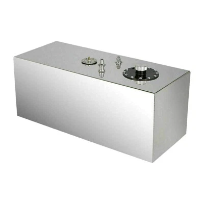 19 Gallon 72L Slim Race Fuel Cell Gas Tank w/ Level Sender Top-Feed Aluminum - Imagem 1 de 4