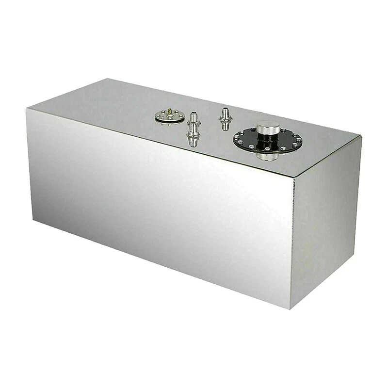 19 Gallon 72L Slim Race Fuel Cell Gas Tank w/ Level Sender Top-Feed Aluminum Foto 1 de 4