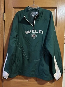 NHL Minnesota Wild Reebok Center Ice Collection Windbreaker Jacket Men's XL - Picture 1 of 6