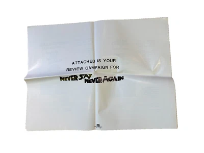 Slicks de anuncios raros de James Bond "Nunca digas nunca más" - ¡7 páginas! Connery - Base Foto 1 de 4