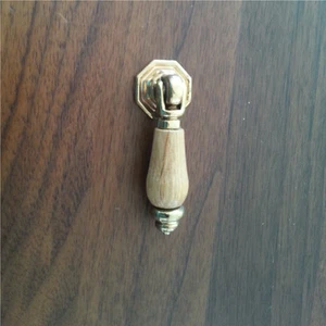 Manija retro de madera roble cómodas manijas de tienda manija manija de muebles botón de muebles - Imagen 1 de 3