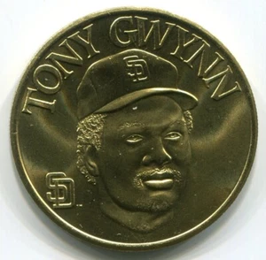 1990 Bandai Sport Stars Collector Coin - Tony Gwynn San Diego Padres - Picture 1 of 2