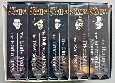 Frank Sinatra VHS Life Times Collector Edition VCR 10 Volumes Tape Video Box VTG - Image 1 of 4