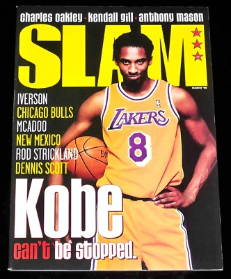 1998 Kobe BRYANT Newsstand (2nd Cover) SLAM Magazine "KOBE Can't be Stopped" - Image 1 of 4