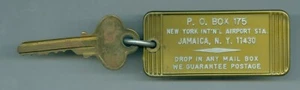 Vintage New York International Airport Station, Jamaica, New York Room Key - Picture 1 of 3